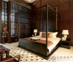 新中式纯木卧房装修